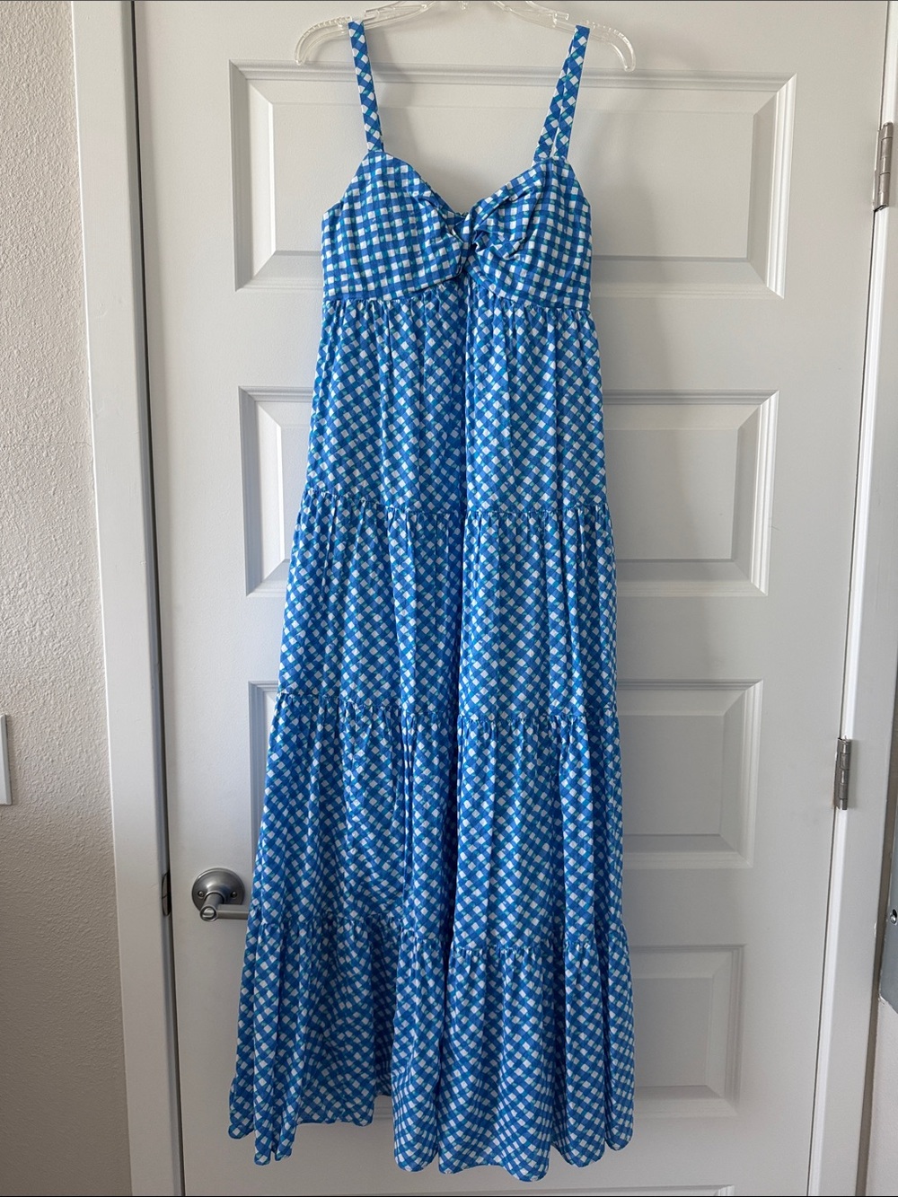 Lilly Pulitzer Shylee tiered maxi dress - Boca blue double checking